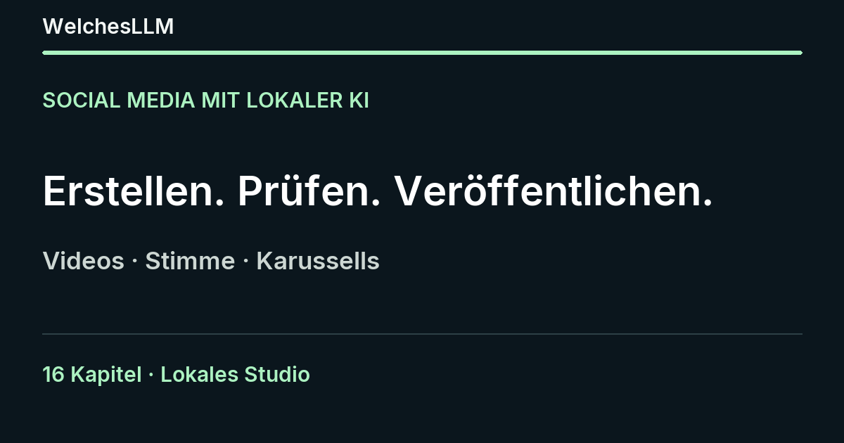 Social-Media-Kit für lokale KI